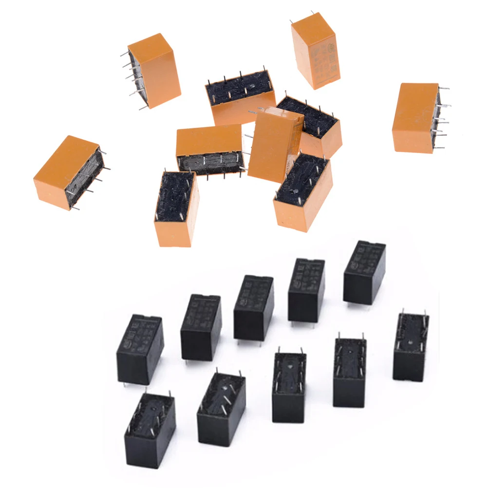 

10Pcs/lot For DC 12V SHG Coil DPDT 8 Pin Mini Power Relays PCB Type Wholesale