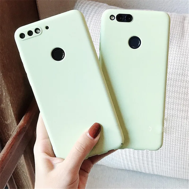 

Simple Frosted Green Plain Case For Huawei Enjoy 5S 6S 7 7A 7C 7S 8 8E 9 P Smart Plus Y5 Y6 Y7 Prime 2017 2018 Y9 2019 Cover