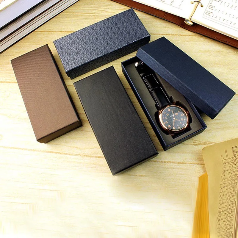 

Gift Watch Box Packaging Long Design Durable Fashion Storage Case For Wedding Party M8694