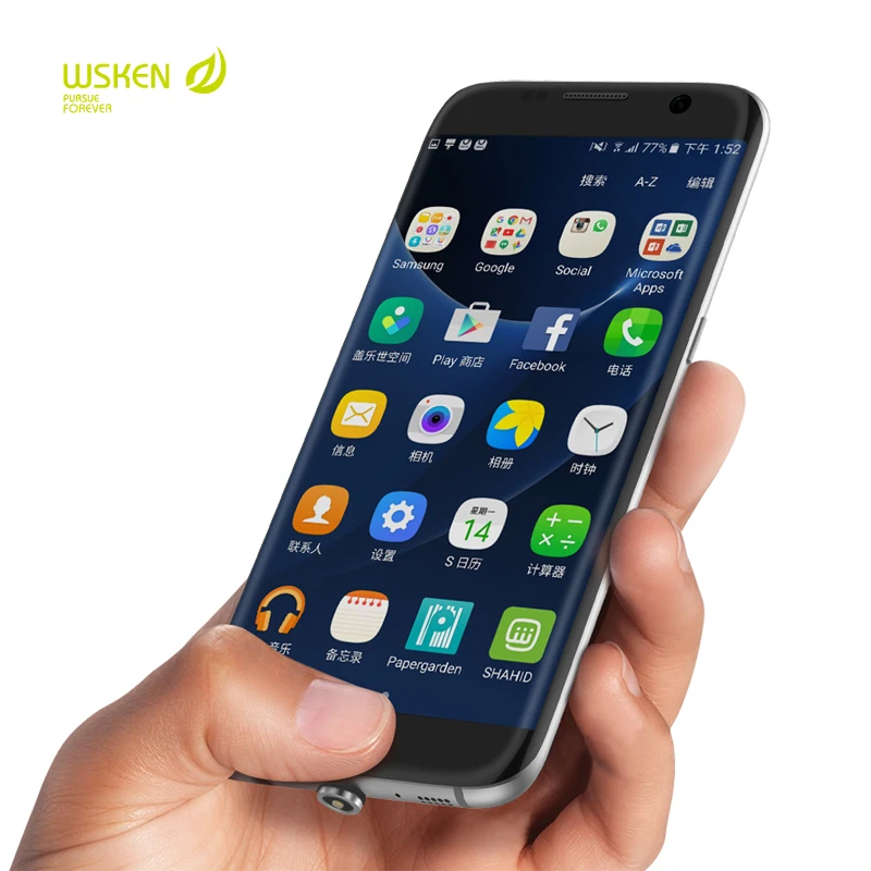 Круглый Магнитный зарядный кабель WSKEN с разъемом USB Type C для iPhone 6 7Plus Samsung Xiaomi порт
