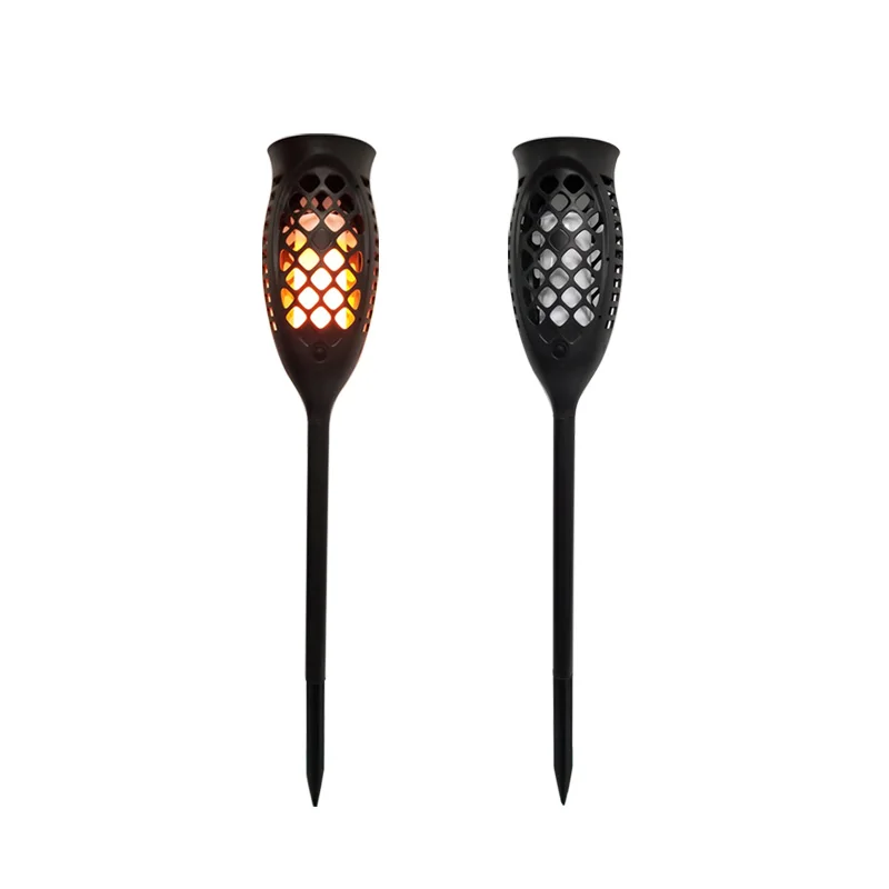 

Retro Streetlight Waterproof Flame Flickering Landscape Garden Lamp Torch Light Auto-recharging LED Solar Lamp Modern Outdoor
