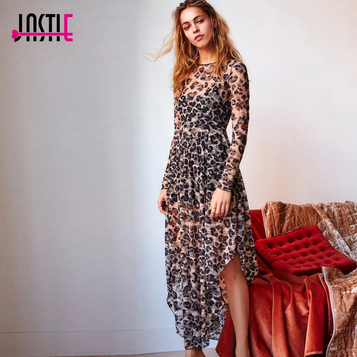 Floral Cheetah Dress
