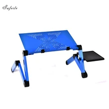 SUFEILE Folding Laptop table Portable Adjustable Notebook Desk Table Multifunctional Aluminum Laptop Stand Folding Study Table