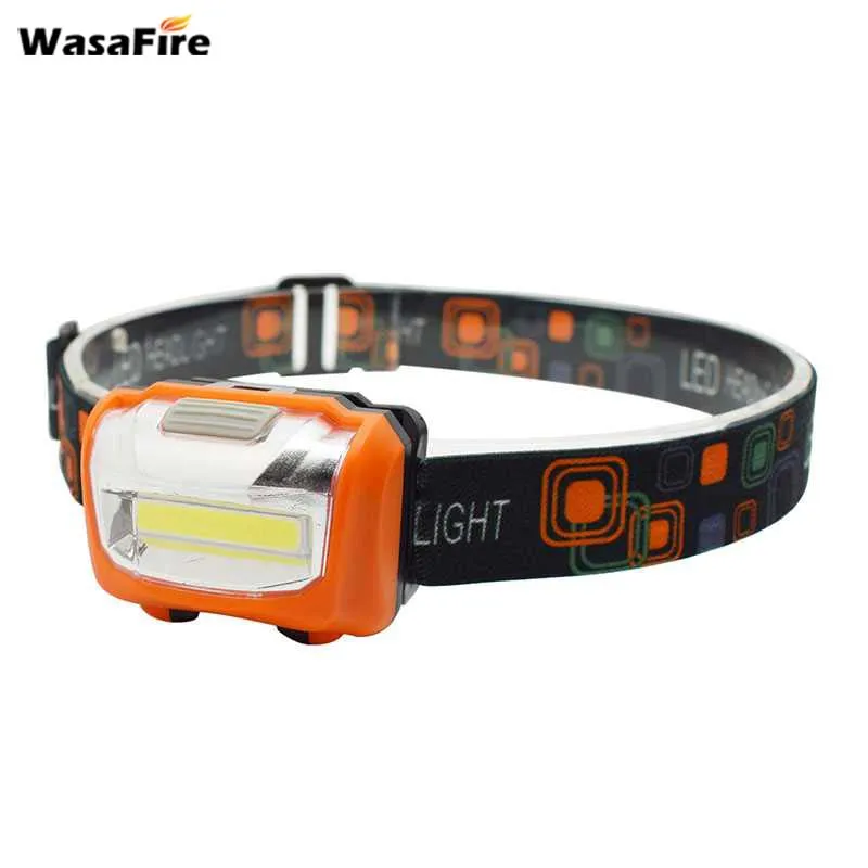 cheap Wasafire Mini COB LED Headlamp 3 Modes Waterproof Headlight Head Flashlight Torch Lanterna For Outdoor Camping Night Fishing