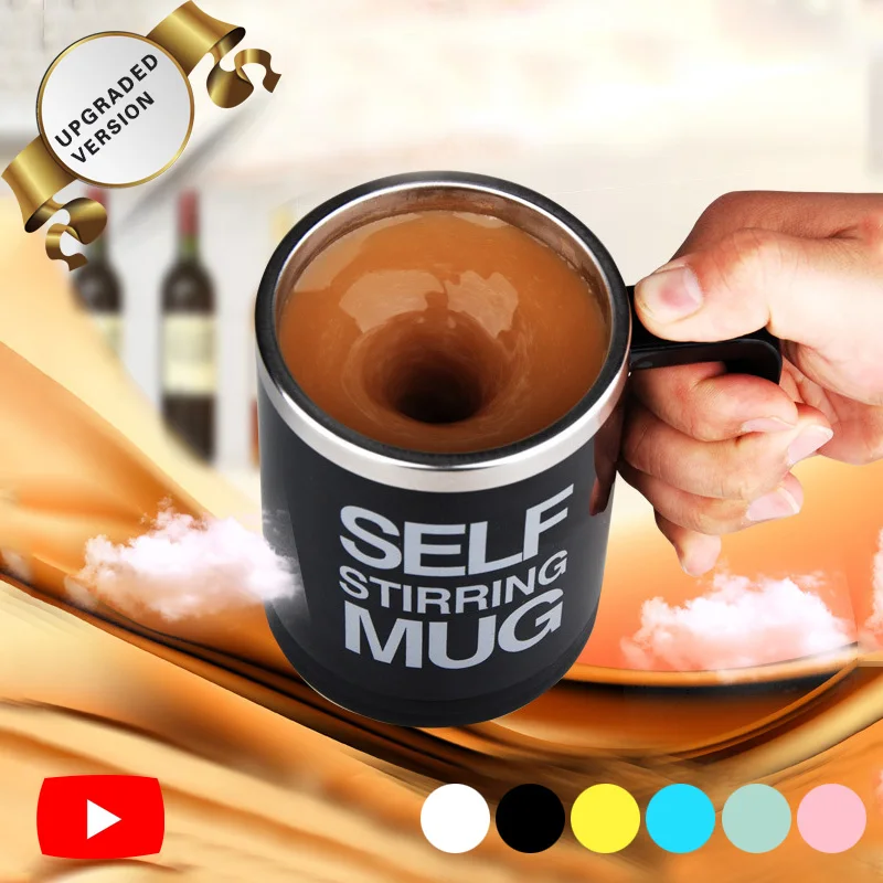400Ml Mug Automatic Electric Lazy Self Stirring Coffee Milk Mixing Tea Smart Stainless Steel Mix Cup | Дом и сад