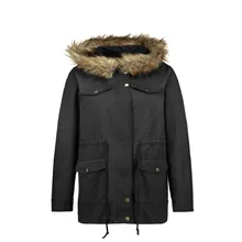 Европа и Соединенные весна и осень женская куртка пальто зеленый черный имитация лисы меховой воротник Повседневная хлопковая куртка с капюшоном пальто