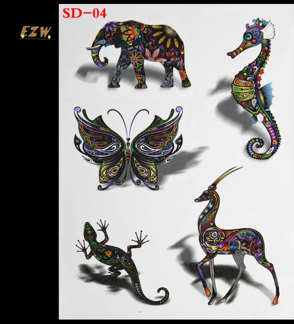 

Free shipping for 3 d color like butterflies in temporary tattoos and shadow female body art tattoo stickers