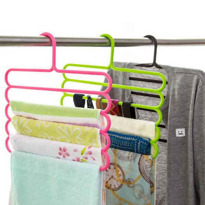 5 layer anti skid trousers rack Hanger multi function pants hanger