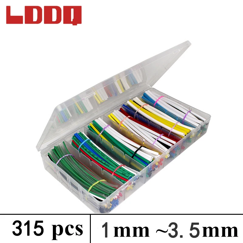 Термоусадочная трубка LDDQ 168/280/315/385/530 коэффициент усадки 2:1 ассортимент кабельных