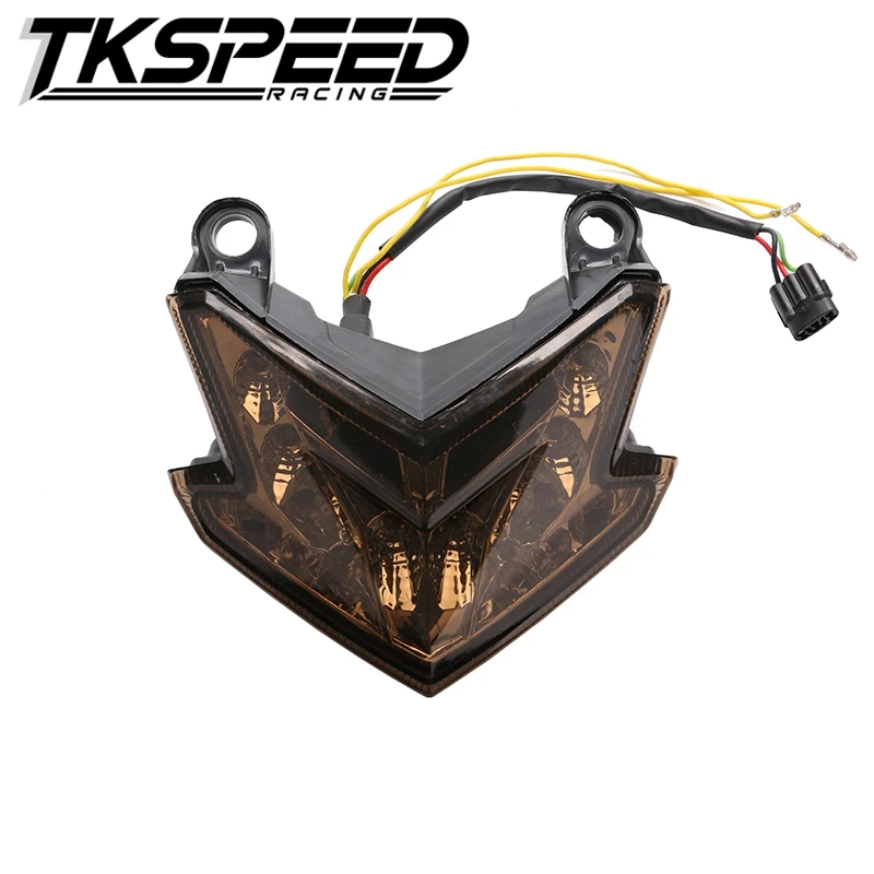 FREE SHIPPING TKSPEED Smoke Red White Integrated LED Tail Light Signal FOR Kawasaki Ninja ZX6R 636 Z800|signal led|signal lightsignal led light |