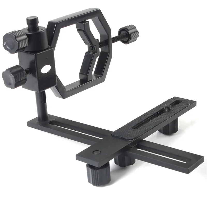 عالمية حامل جبل معدن الإكتشاف نطاقات تلسكوب أحادي/مناظير محول الهاتف الخليوي حامل القوس ل كاميرا رقمية