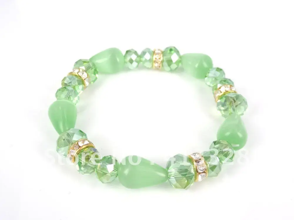 Free Shipping Wholesale Crystal Bracelet,Stretch Crystal Bracelet,Facet