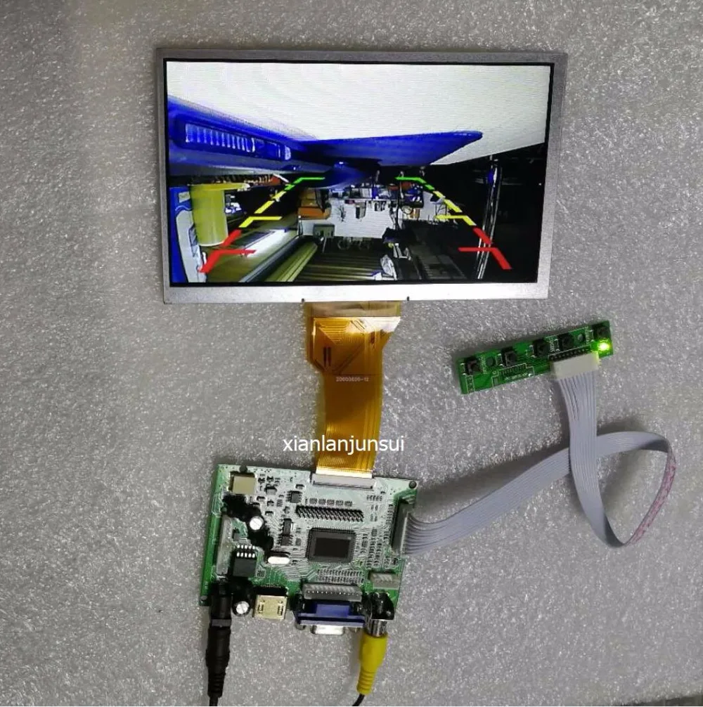 VGA + 2AV реверсивное видео 6 5. 7. 8. 9 дюймов 50 контактов 800*480 AT070TN92 панель контроллера