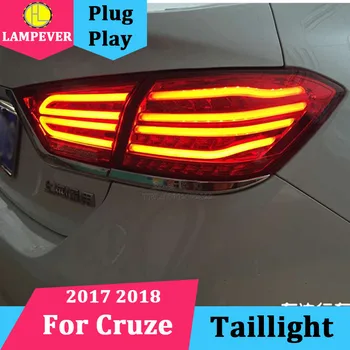 

LED Car Tail Lamp For Chevrolet Cruze 2015 2016 2017 Sedan Full LED Taillights Rear Light DRL+Turn Signal+Brake+Reverse back