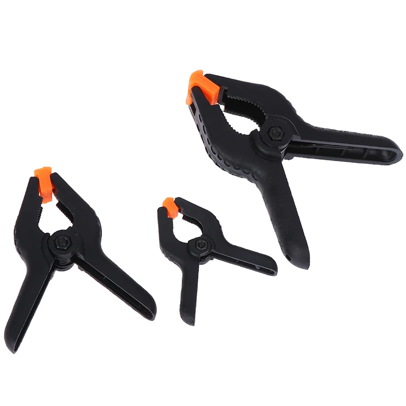 1PCS 2/3/4/6/9inch Spring Clamps DIY Woodworking Tools Plastic Nylon Clamps For Woodworking Spring Clip Photo Studio Background