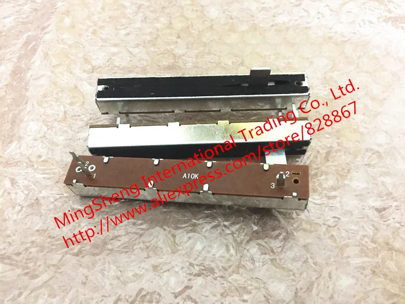 

Original new 100% straight sliding push and pull potentiometer 88mm 60 stroke 10K 20K 100K console dimming potentiometer SWITCH