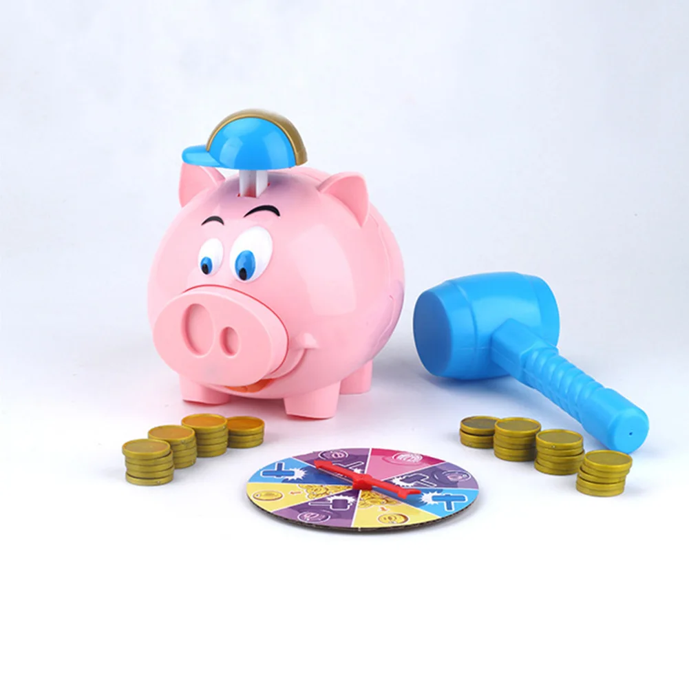 Explode Turnplate Decompression Toy Cartoon Saving Pot Desktop Game Children Educational Gift Coins Piggy Bank |