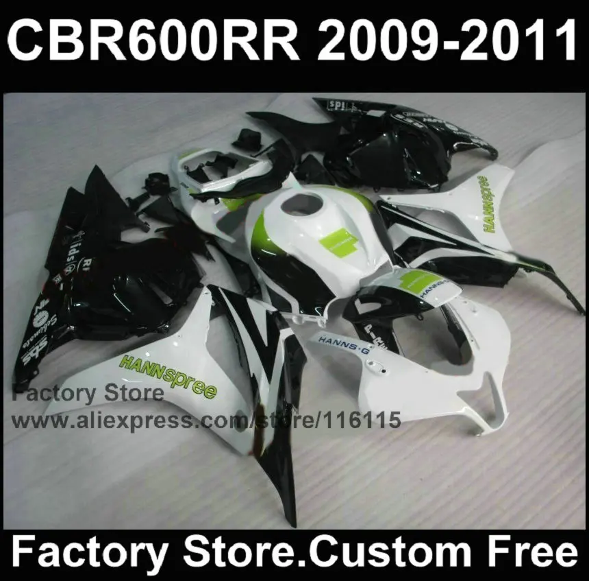 

Customize free Injection fairings kits for HONDA F5 2009 2010 2011 CBR 600 RR HANNSPREE ABS fairing set CBR 600RR 08 09 10 11
