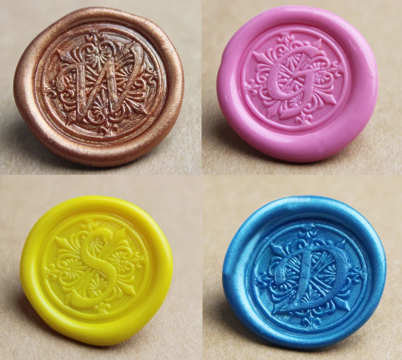 

Vintage Wax Stamp Copper head Curlicue 26 Letters DIY Scrapbooking sealing stamp wedding/invitation/26 Alphabets gift seal YW