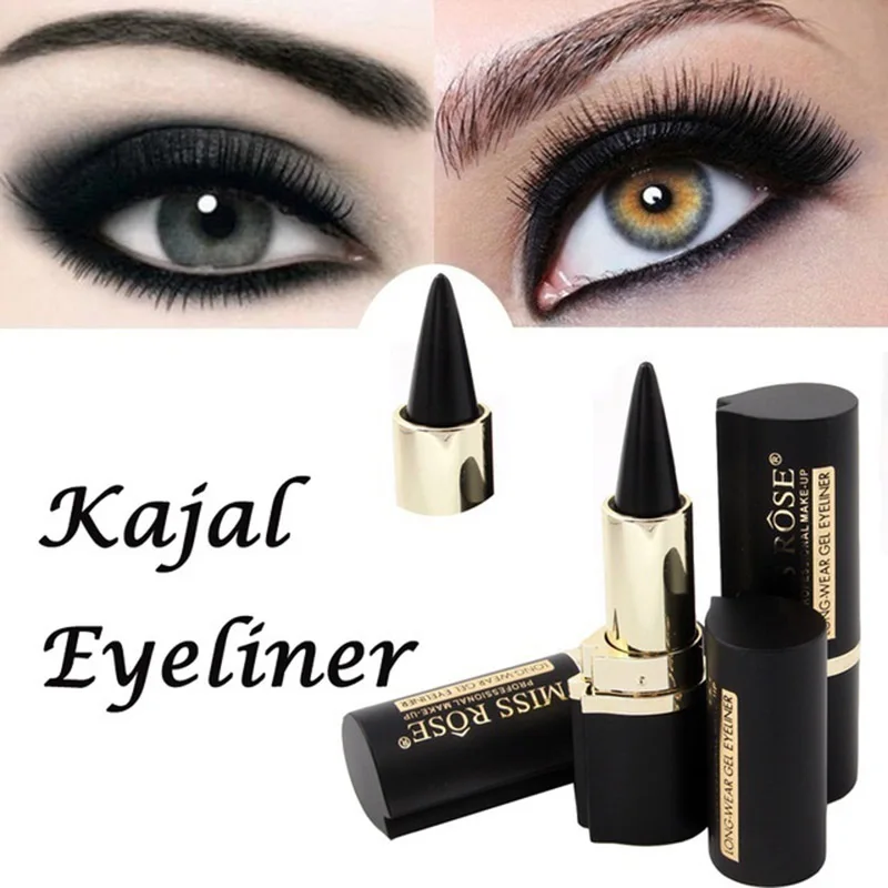 Мисс Роуз макияж глаз карандаш Longwear черный гель Eye Liner наклейки подводка для глаз Wateroroof составляют