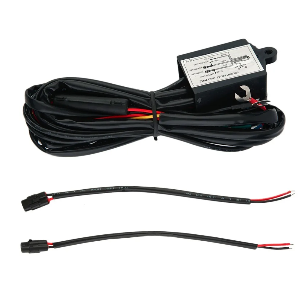 New High Quality 30w DRL Controller Auto Car LED Daytime Running Light Relay Harness Dimmer On