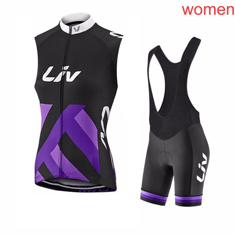 

2019 TEAM Pro Women Cycling Clothing Bike Sleeveless jersey Ropa Ciclismo summer Cycling Jerseys bike shorts 3D GEL pad Set L291