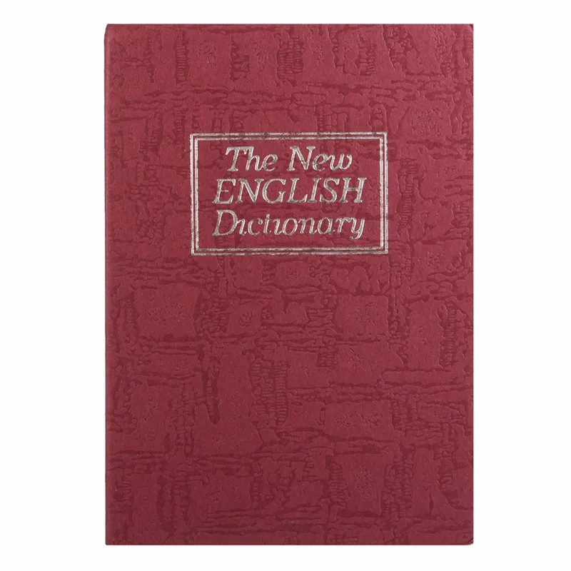 4 цвета Домашний Сейф для хранения, словарик, книга, банк, деньги, ювелирные изделия, скрытый секретный сейф с замком для ключей - Цвет: Красный