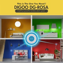 Digoo 433 МГц Беспроводная сигнализация комплекты безопасности DG-ROSA хост и комплект сирен автономная сирена многофункциональная домашняя система безопасности