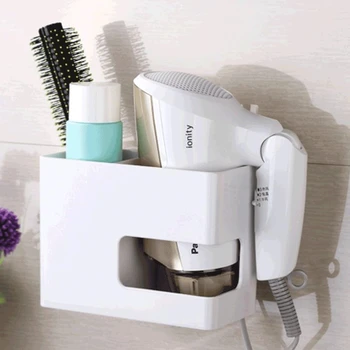 

Punch-free bathroom suction cup rack creative bathroom wall-mounted hair dryer rack toilet air duct storage ZP2271557