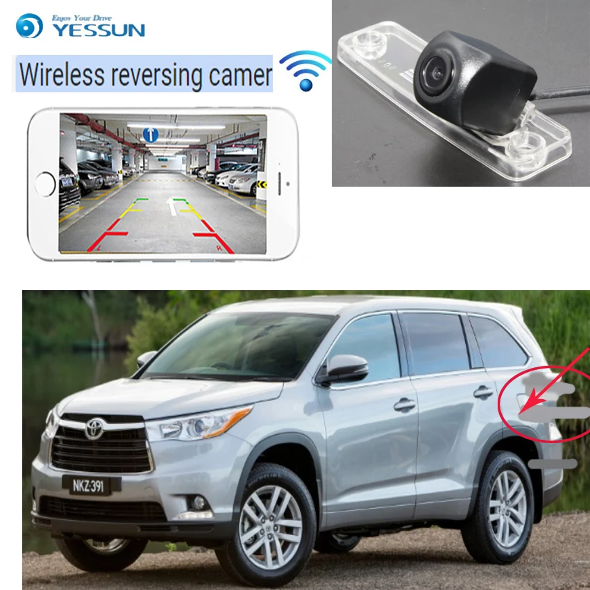 YESSUN для Toyota Sequoia Platinum mk2 2008 ~ 2014 4 светодиода автомобиля новый HD CCD ночное видение