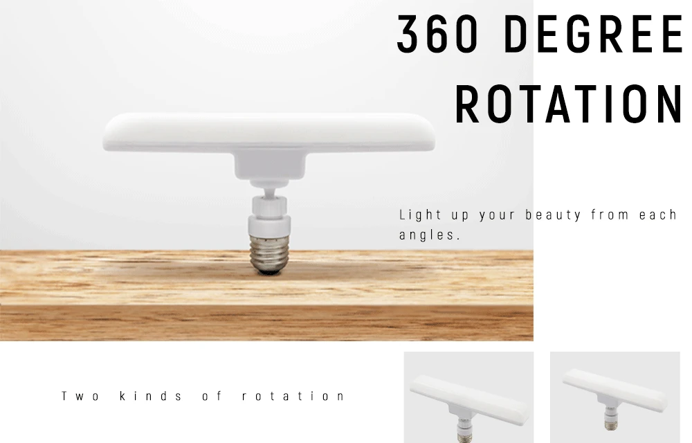 AC85-265V 12 Вт Светодиодный светильник с косметическим зеркалом E27 Т-образная лампа с поворотом на 360 градусов настенная лампа для ванной комнаты Настольная лампа с зеркалом для макияжа