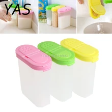 Spice Double Jars Rack Shaker Plastic For Seasoning Condiment Sugar Salt New H06