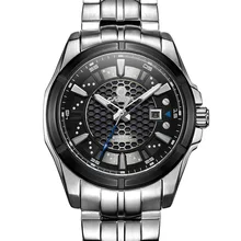 L’énergie solaire hommes montres hommes en acier inoxydable horloge mode Casual innovante Percé étanche 100 m Montres CASIMA #9905