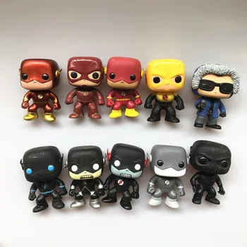 

Original Funko pop Secondhand DC Comics: Grey Black Flash, Reverse Flash Zoom Vinyl Action Figure Collectible Model Loose Toy