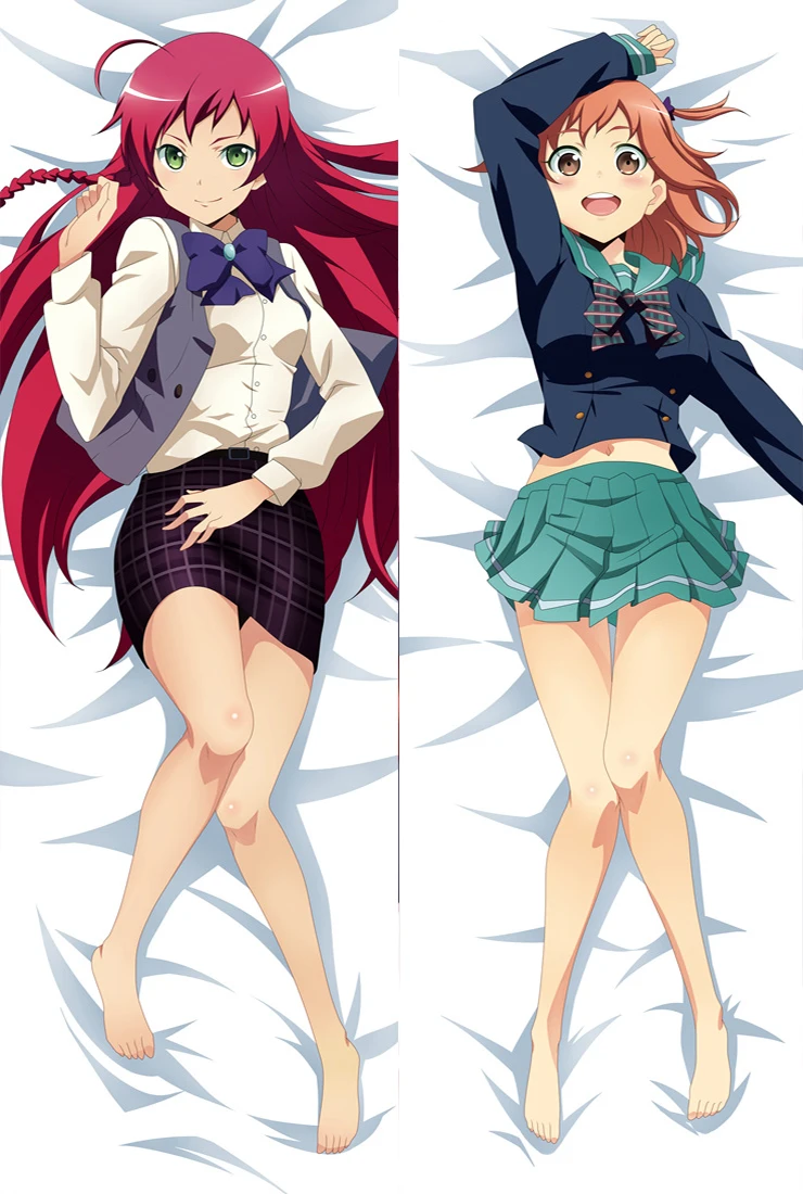 

May update Anime The Devil Is a Part-Timer! Hataraku Mao-sama! Emi Yusa Dakimakura throw pillow cover hugging Body pillowcase