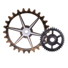 2 шт. Винтаж псевдо-антиквариат приспособления колеса настенные художественные украшения Лучшие подарки 29 см на высоком каблуке 12 см