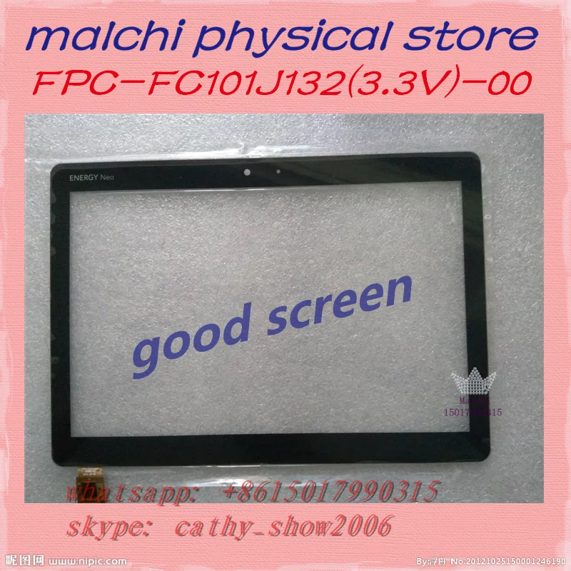 For 10.1Inch Energy Neo 3 Lite Tablet Touch Screen Digitizer Replacement Sensor