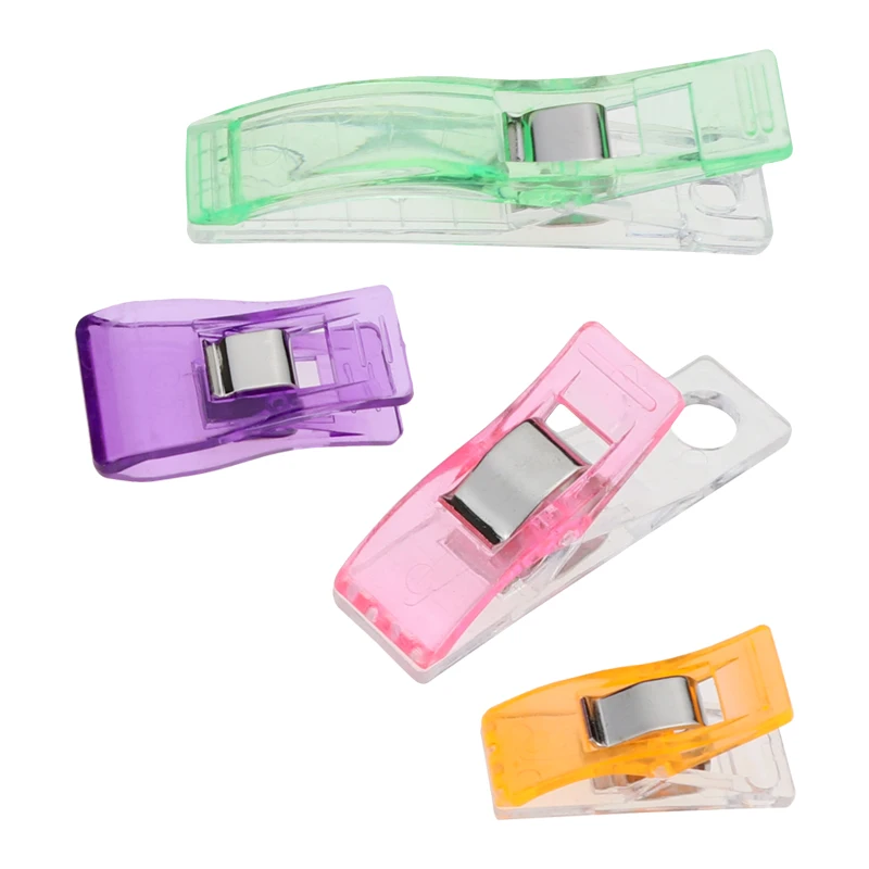 

50Pcs multicolor Plastic Clips Quilt Quilting Clip Clover Wonder Clip For Patchwork Sewing DIY Crafts