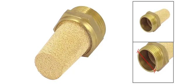 3/4BSP Thread Sintered Bronze Pneumatic Air Exhaust Silencer Muffler