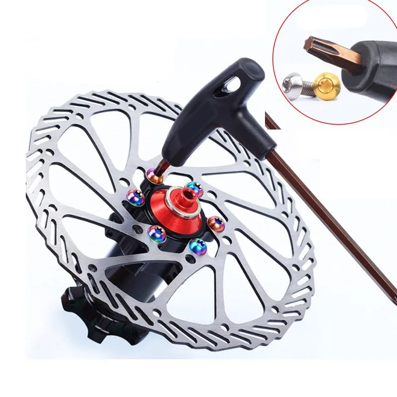

T-wrench Repair Cycling Bicycle Repair Tool Bicycle Brake Disc T25 Wrench MTB Disc Brake RotorsTorx Head Bolt Screwdriver