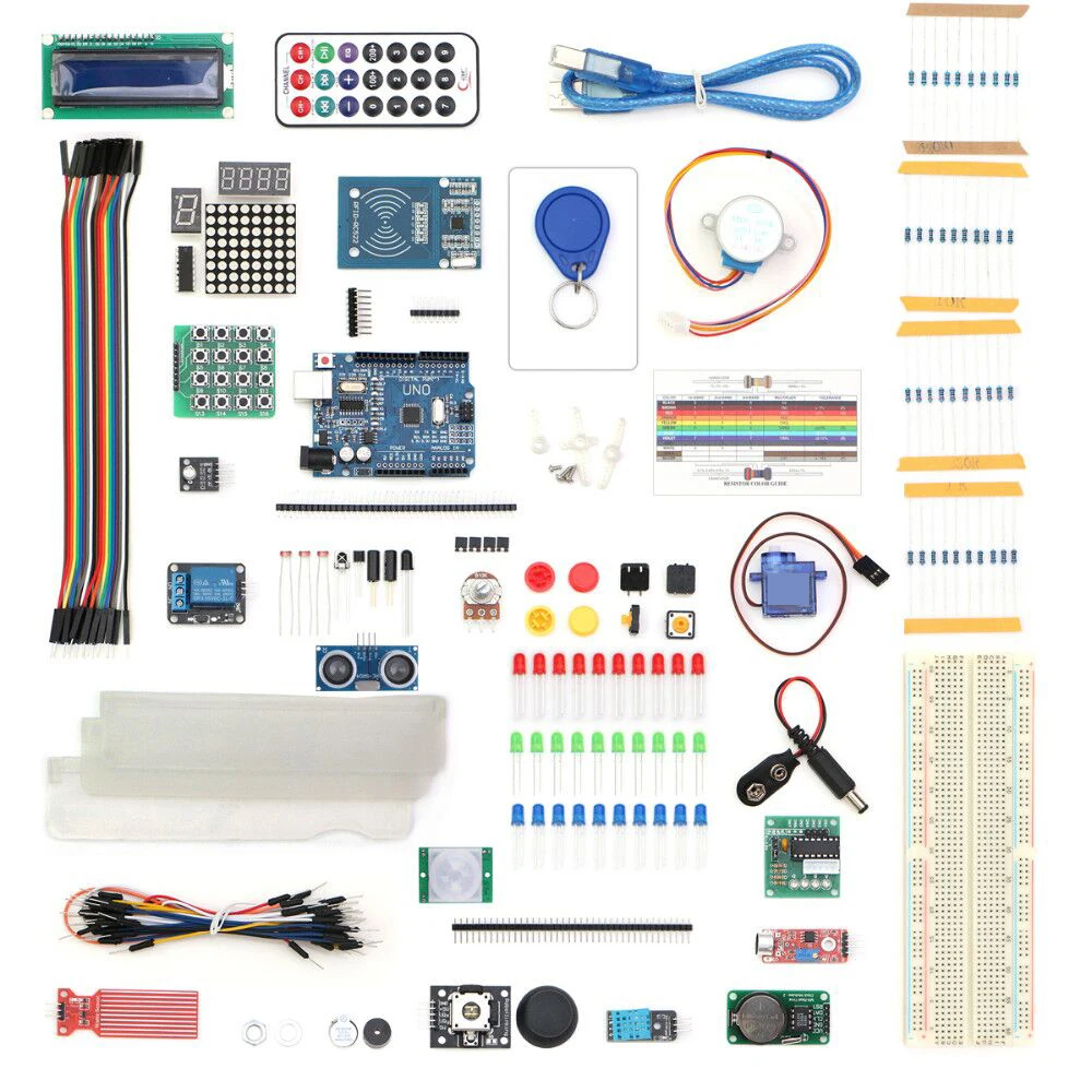 

Free Shipping 2019 RFID Starter Kit for UNO R3 Upgraded Version Learning Suite Kit With touch module gift