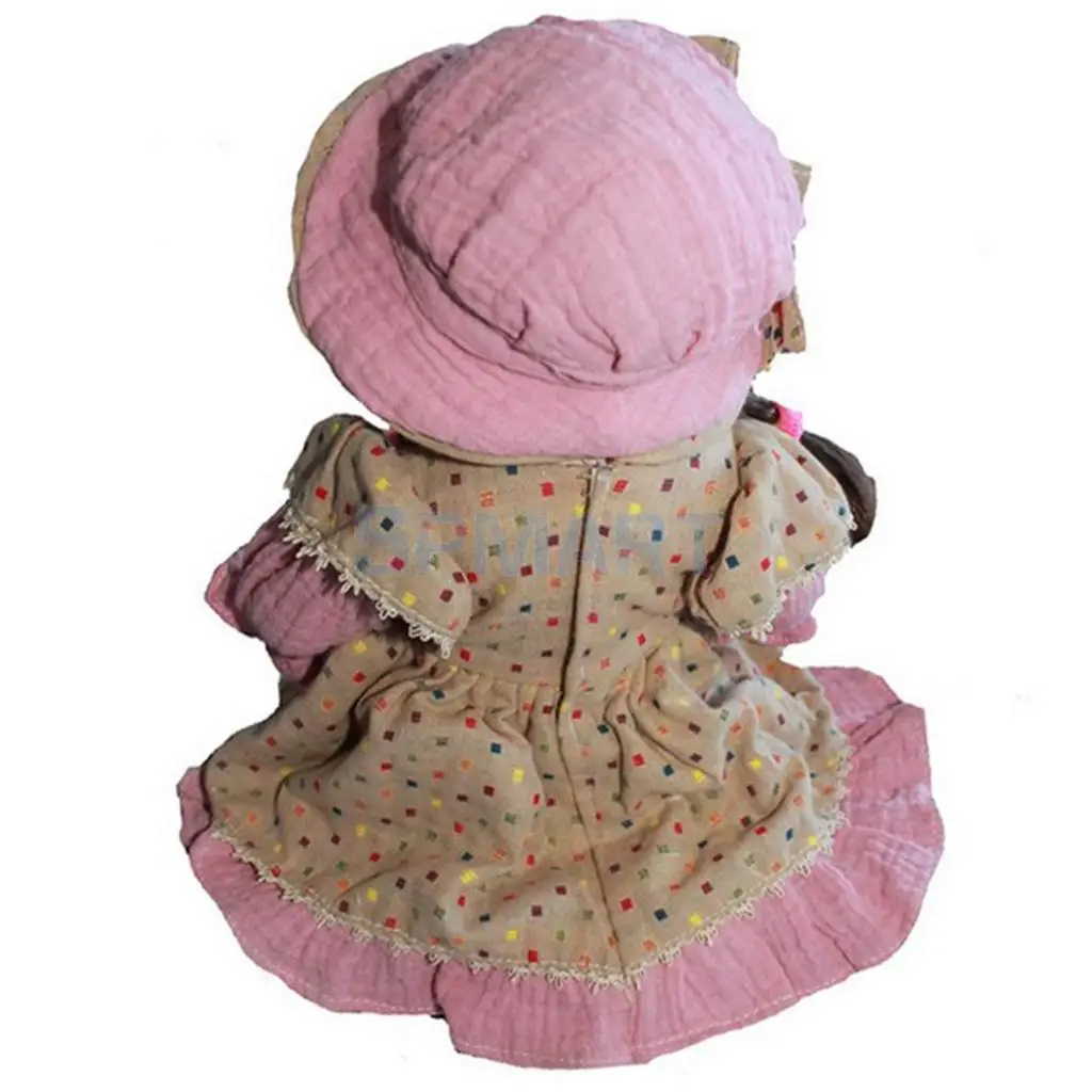 Birthday Xmas Gift - 40cm Excellent Workmanship Doll DIY Accessory Vintage Porcelain Lady Girl Dolls with Display Stand #2