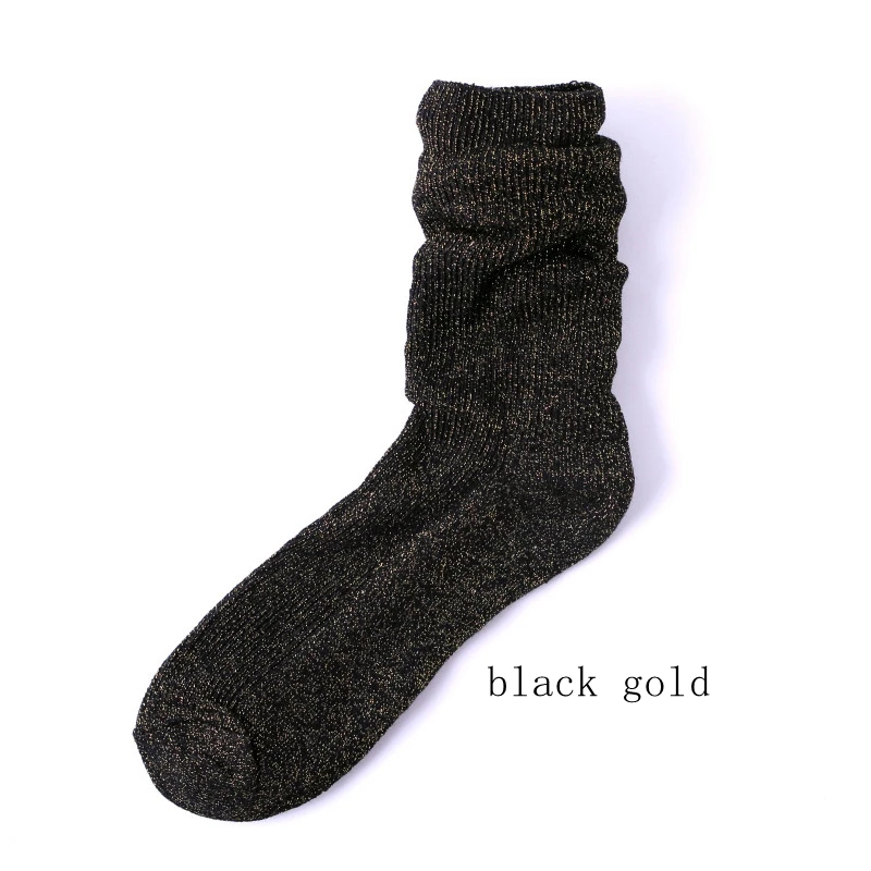 Модные серебристые, золотые шелковые блестящие мягкие шикарные женские носки Лидер продаж яркие весенние, осенние, зимние блестящие носки хорошего качества