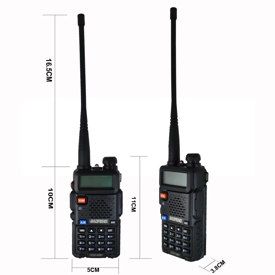 BaoFeng walkie talkie UV-5R two way cb radio upgrade version baofeng uv5r 128CH 5W VHF UHF 136-174Mhz & 400-520Mhz wireless walkie talkie