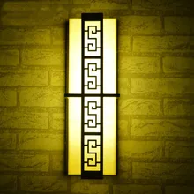 Классический китайский стиль, открытый настенный светильник светодиодный настенное крепление снаружи бра путь пейзаж проходу огни Светодиодный наружного освещения Освещение дорожек в саду декоративные садовые фонари