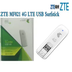 Лот из 10 шт. ZTE MF821 модем 4 г LTE USB surfstick 100 Мбит/с для загрузки Скорость белый плюс антенны
