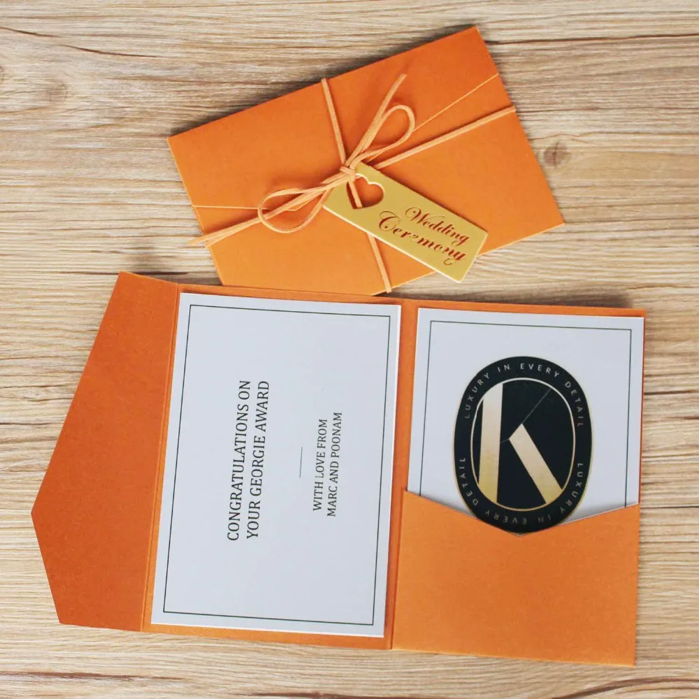 Orange Wedding Invitations