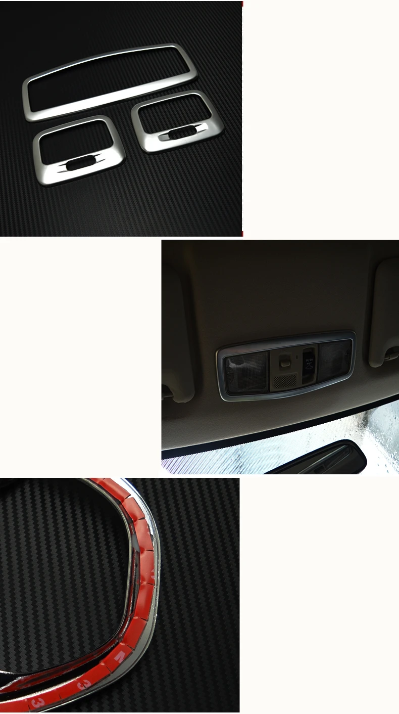 Для Mitsubishi ASX 2013- АБС хромированная Защитная панель для крыши Купол Чтение светильник абажур для лампы с металлическим каркаксом заднего хода лампа для чтения, рамка аксессуары