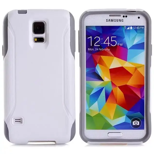 DHL PC+ TPU 2 в 1 чехол для Galaxy S5, жесткий чехол противоударный чехол для Galaxy SV i9600 100 шт./лот