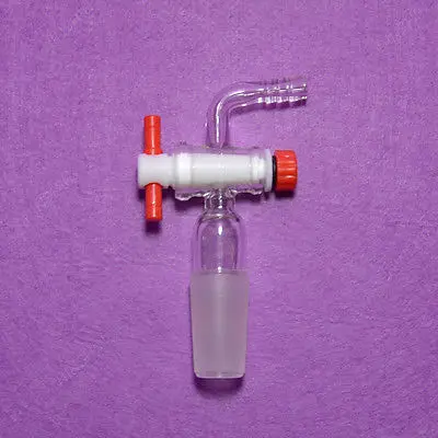 

Vacuum Adapter 90 Bend with PTFE Stopcock,glass Vavle,24/40